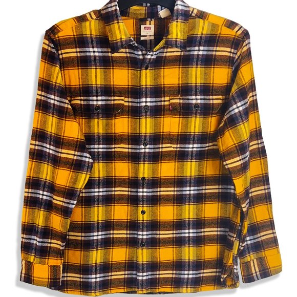 Levi's Jackson Worker Shirt in Andrusia Golden Yellow (XL) - Picture 2 of 9